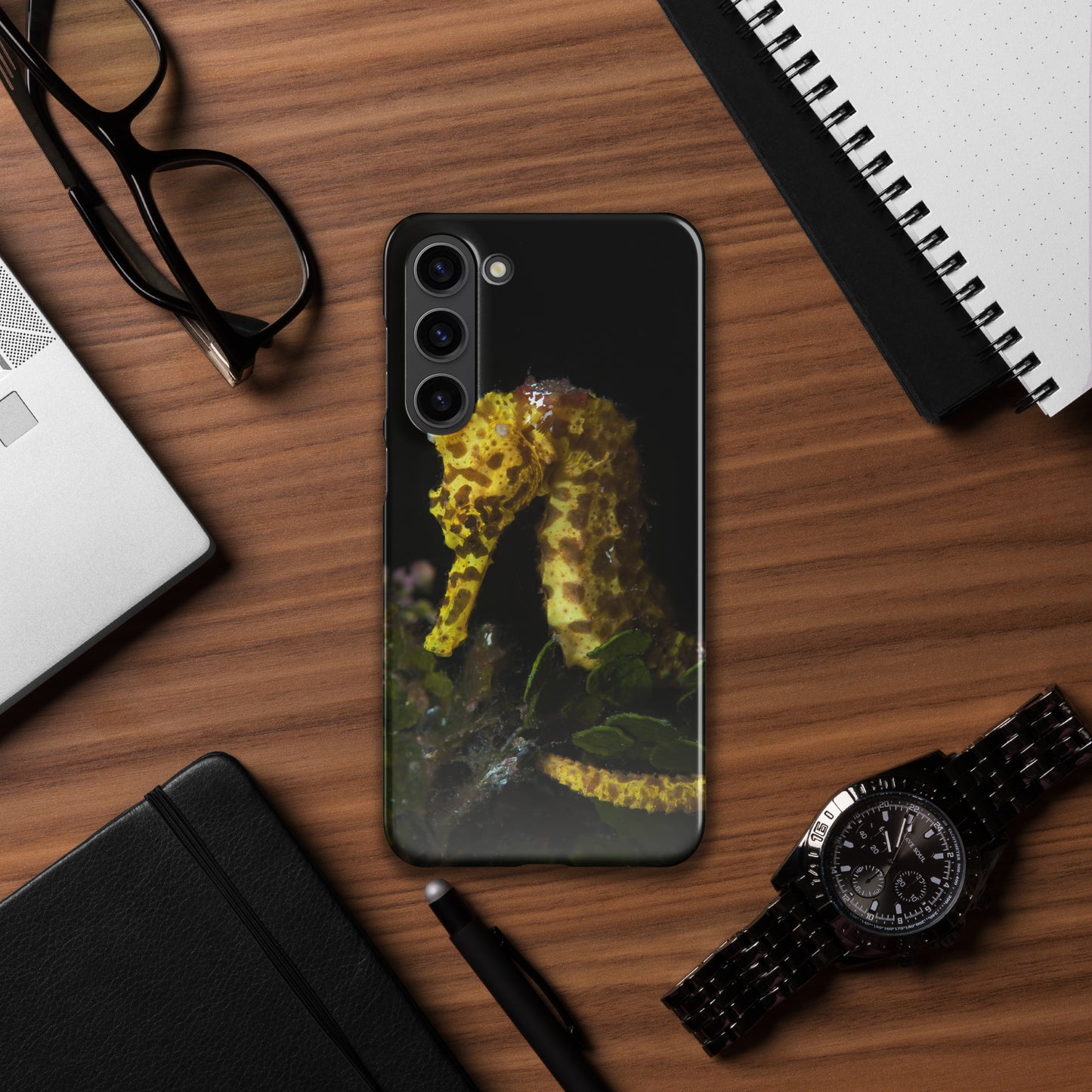 Yellow Seahorse Snap case for Samsung®